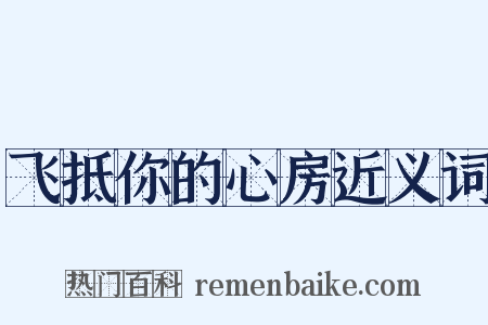 飞抵你的心房近义词是什么意思的图片